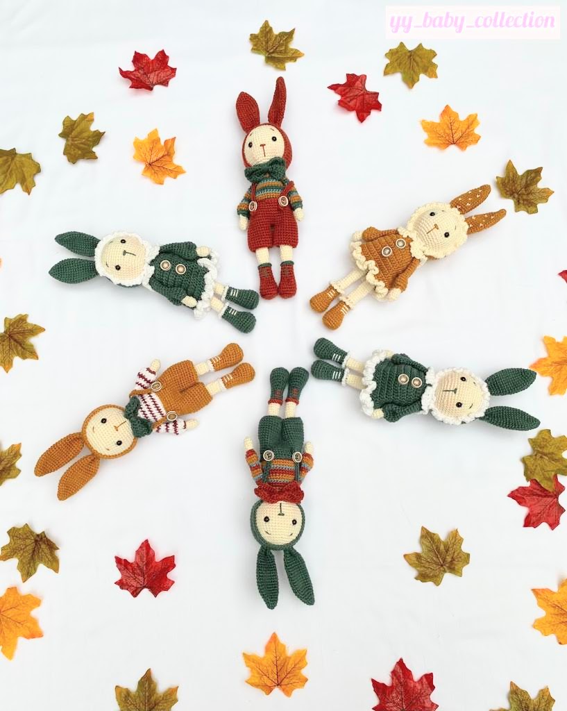 Perla and Peter Rabbit Crochet Toy Set