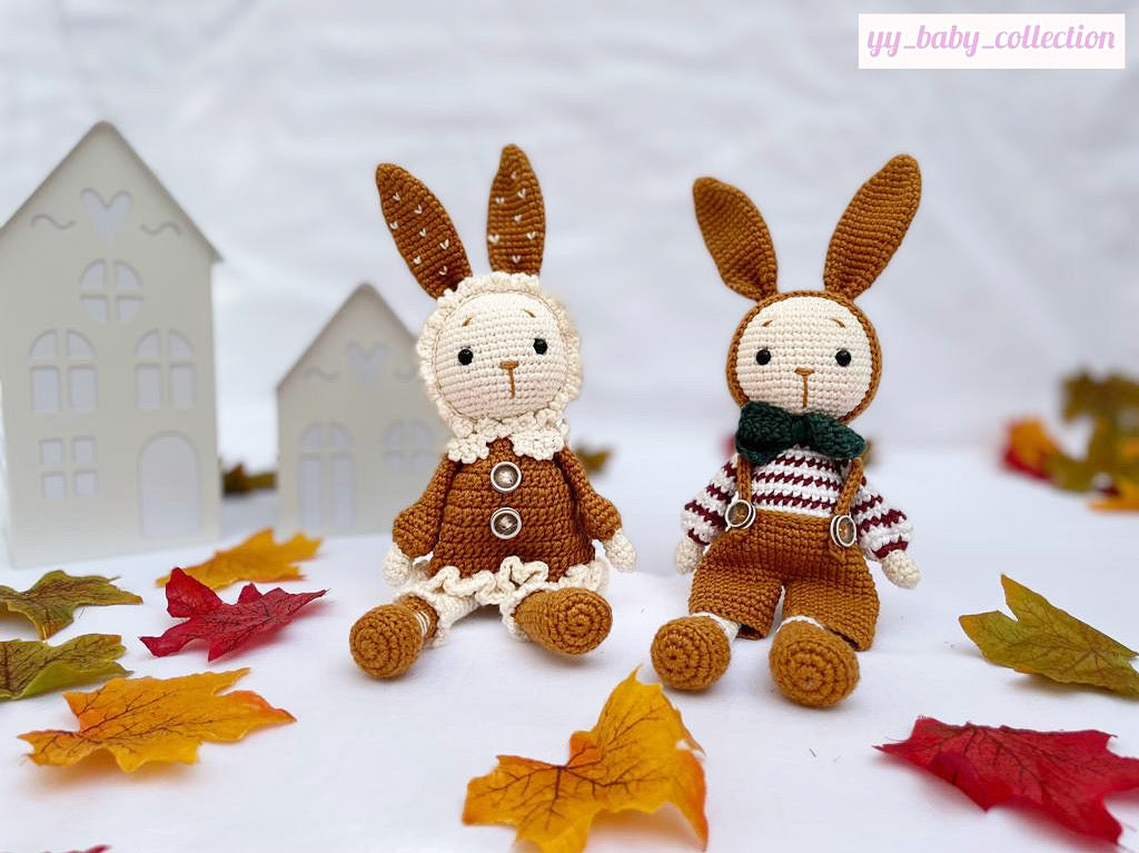 Perla and Peter Rabbit Crochet Toy Set