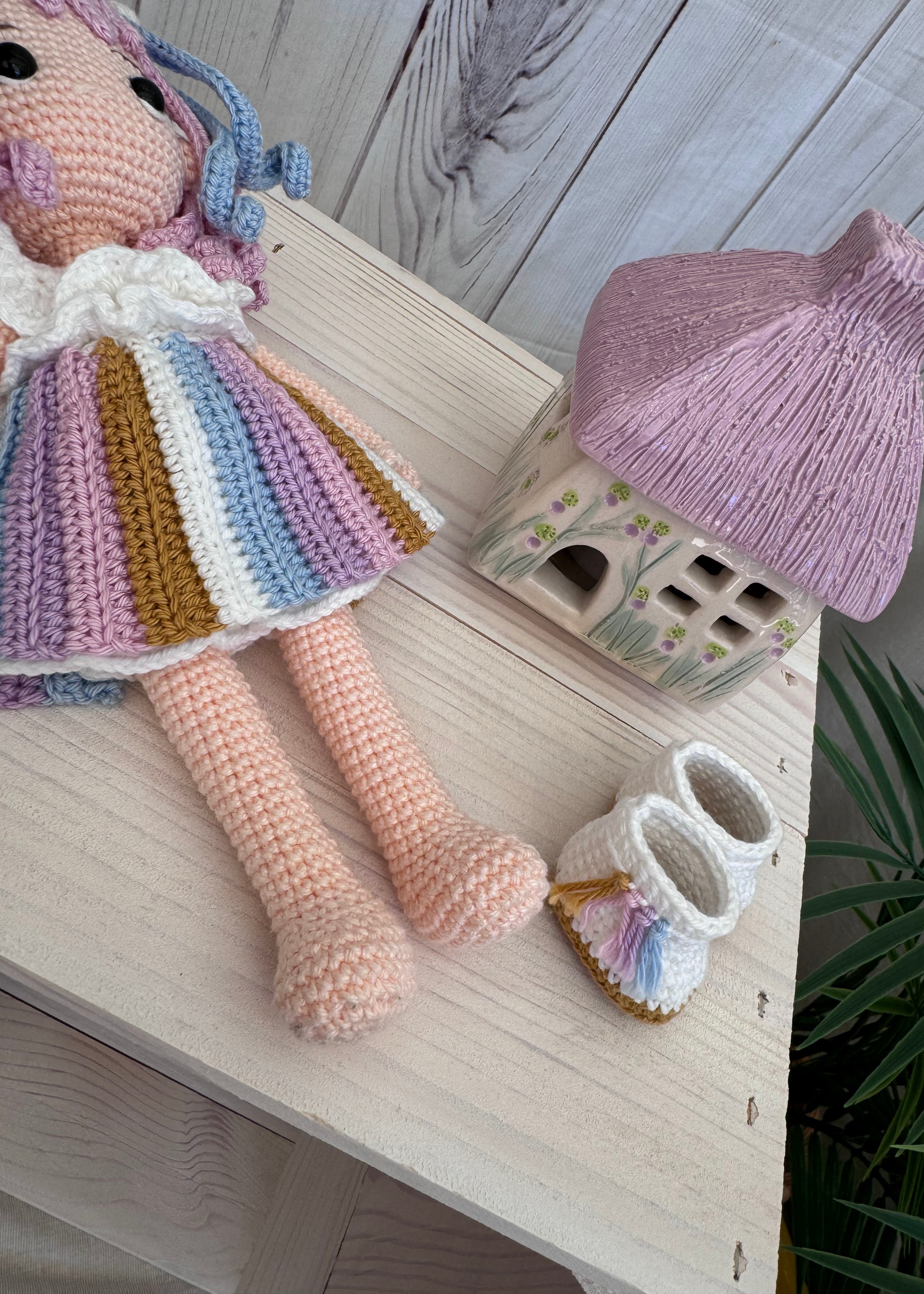 crochet doll shoes