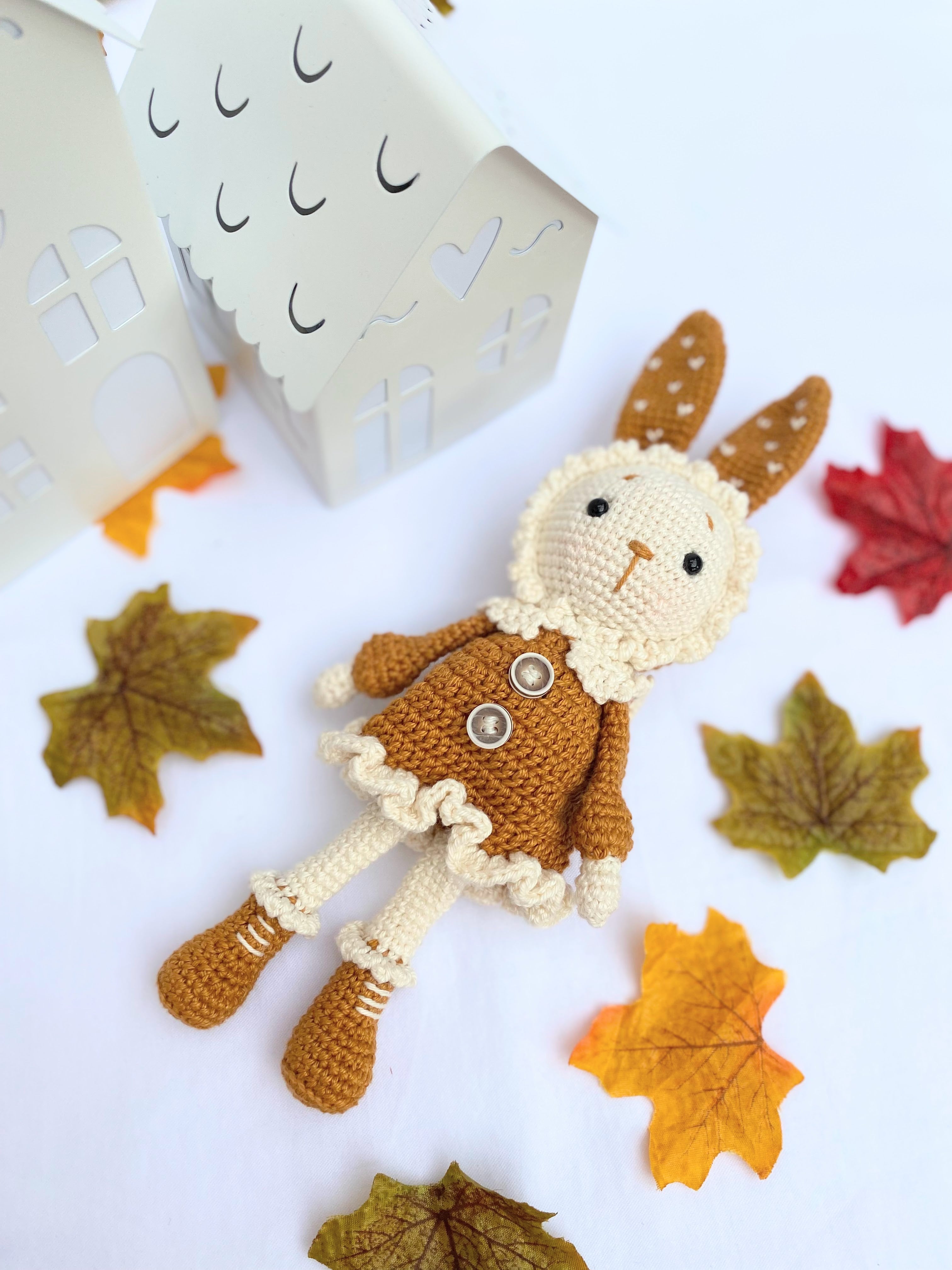 Perla Rabbit Crochet Toy 27cm