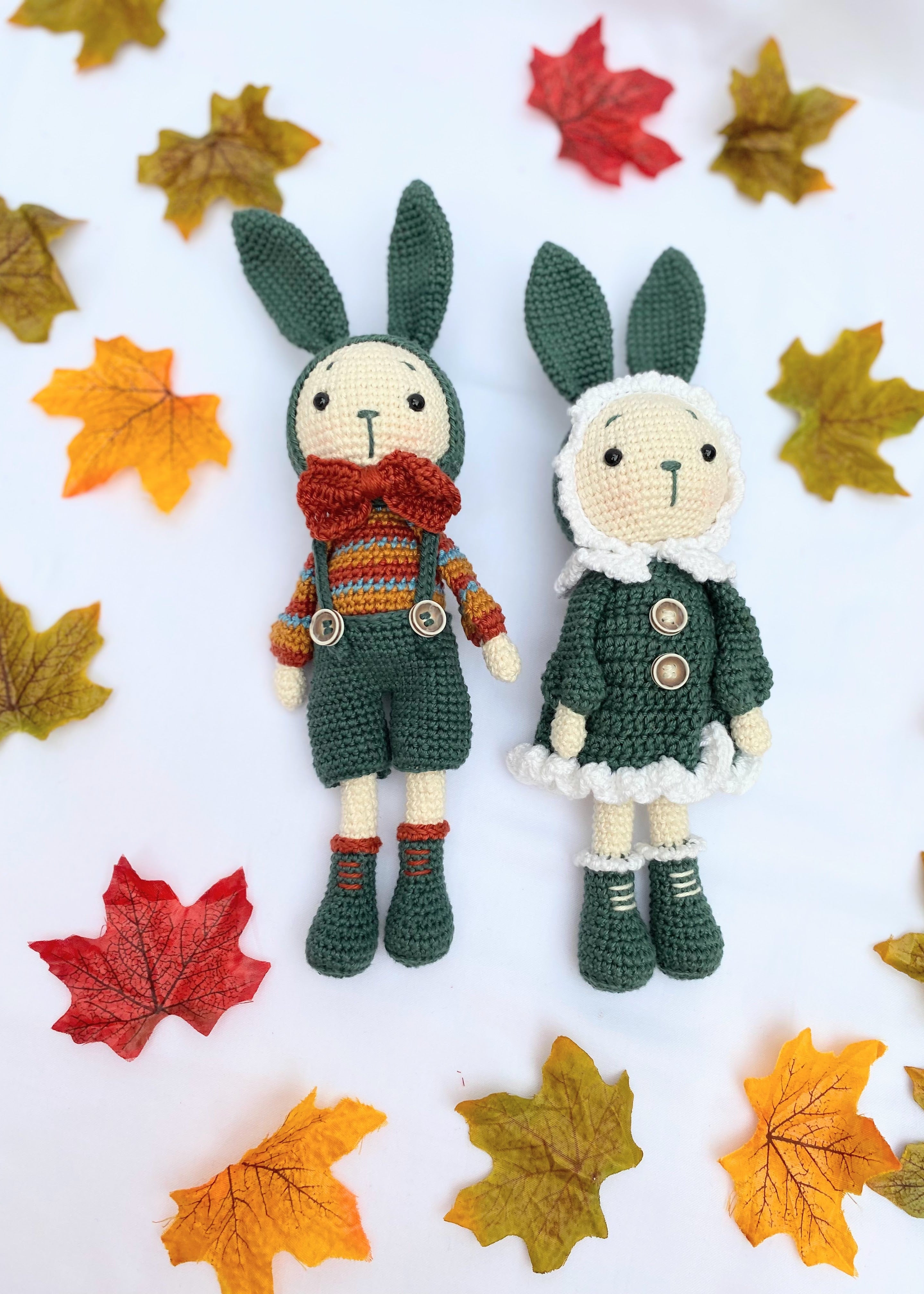 Perla and Peter Rabbit Crochet Toy Set