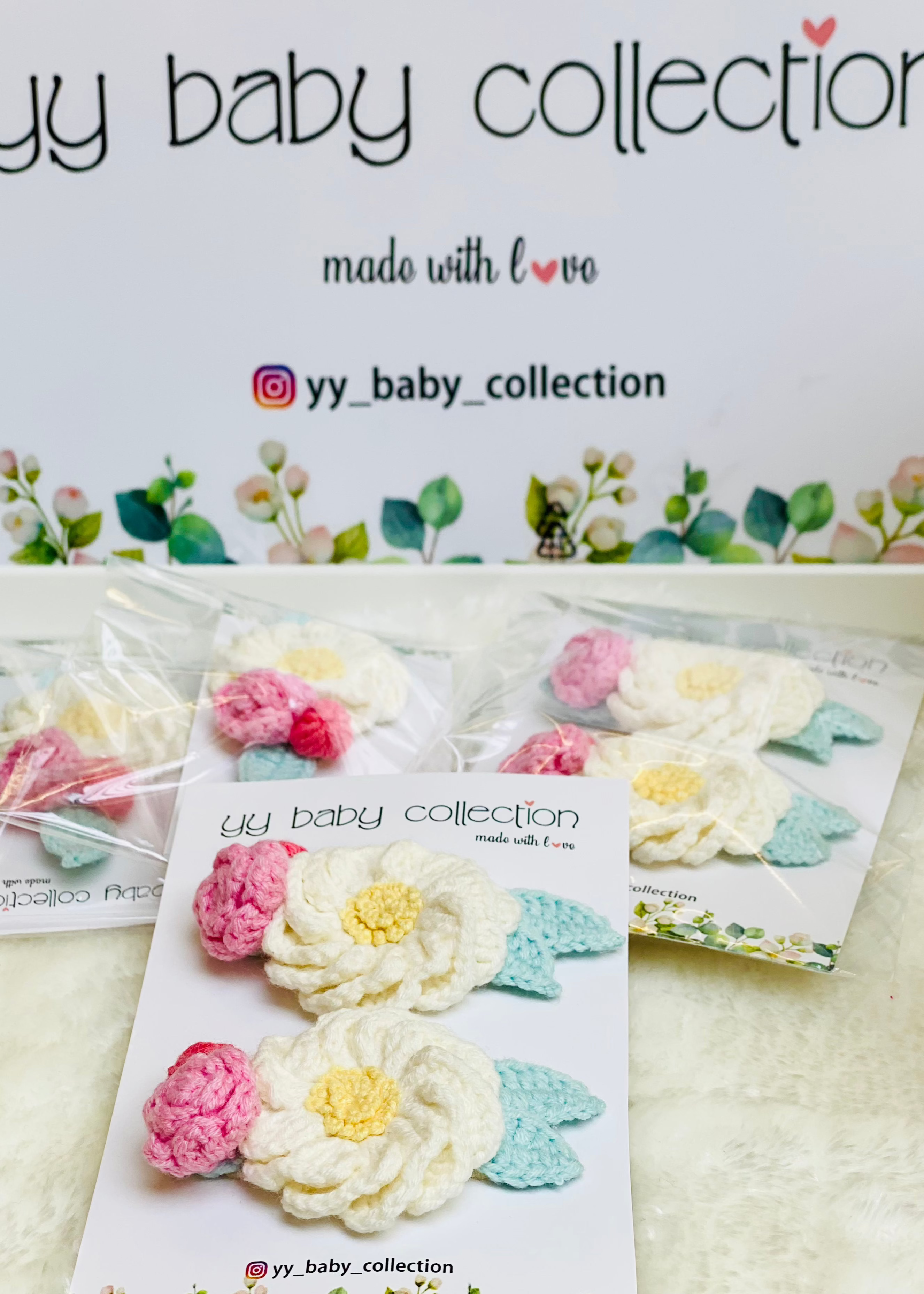 Handmade Crochet Hair Clips – Magnolia Design