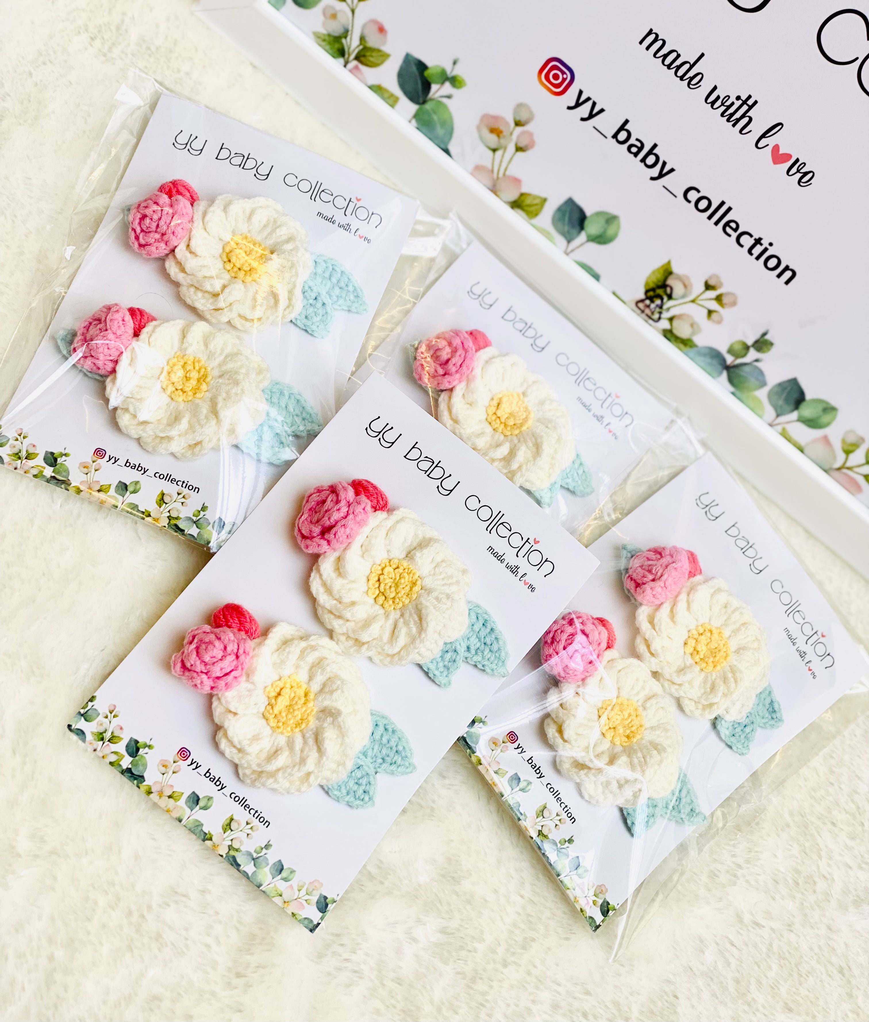 Handmade Crochet Hair Clips – Magnolia Design