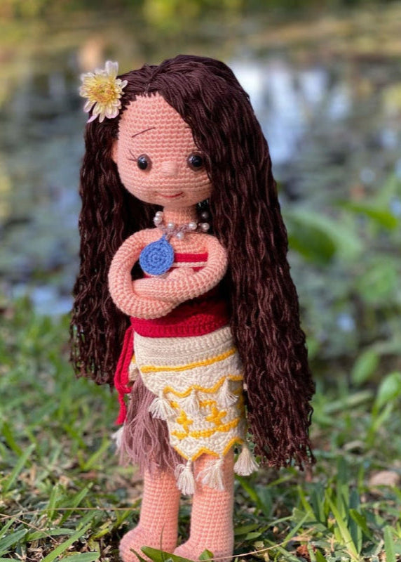 crochet doll moana
