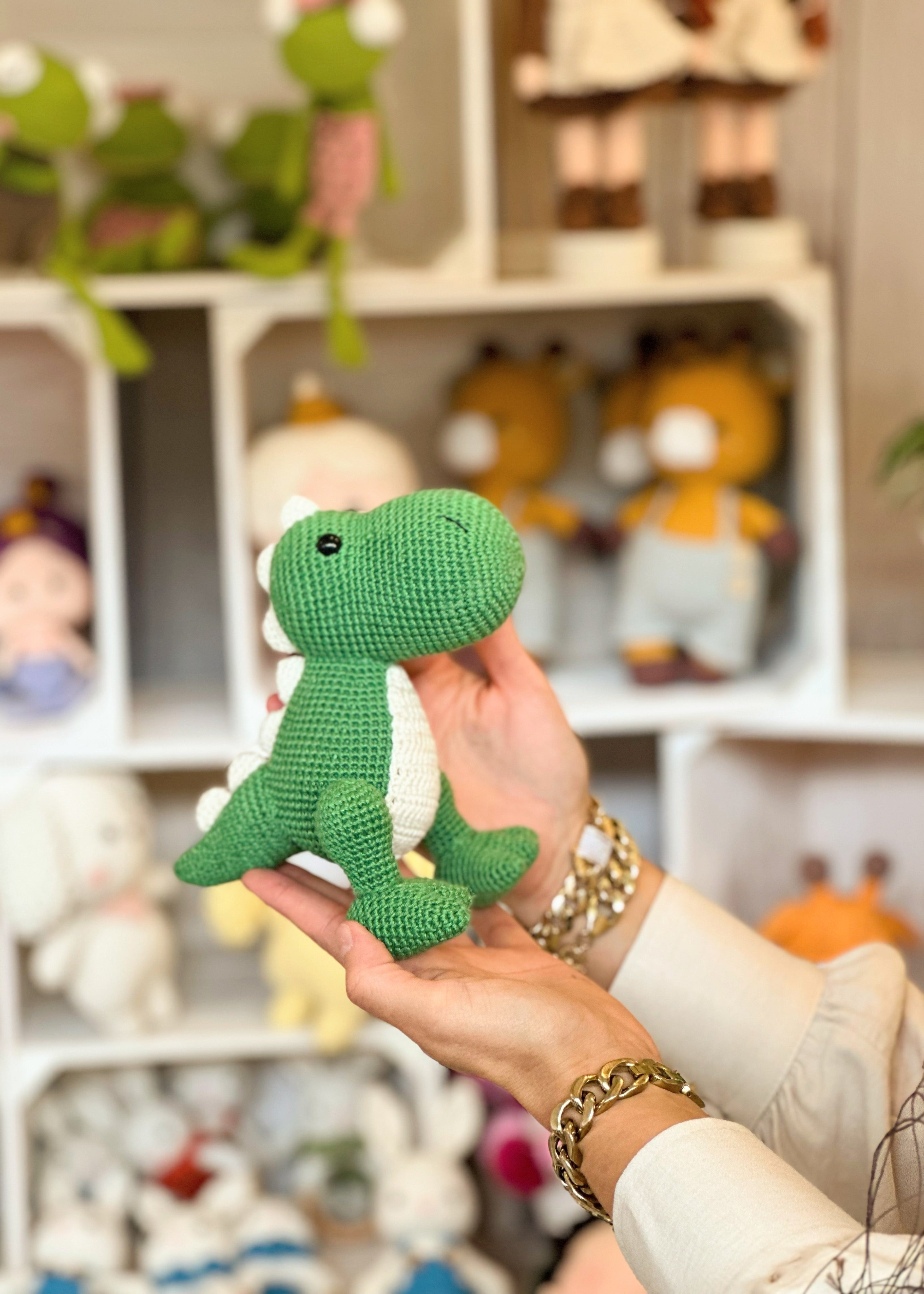Oscar Dino Amigurumi Toy 30cm