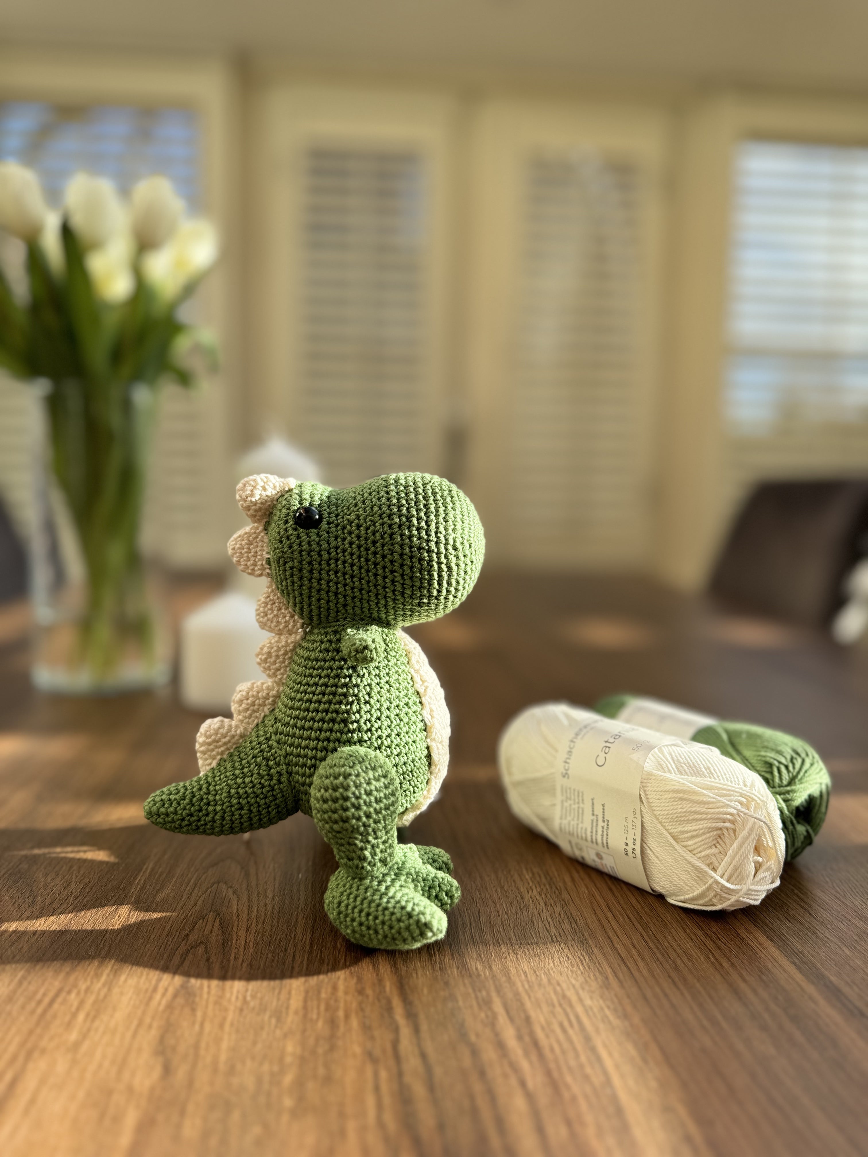 Oscar Dino Amigurumi Toy 30cm