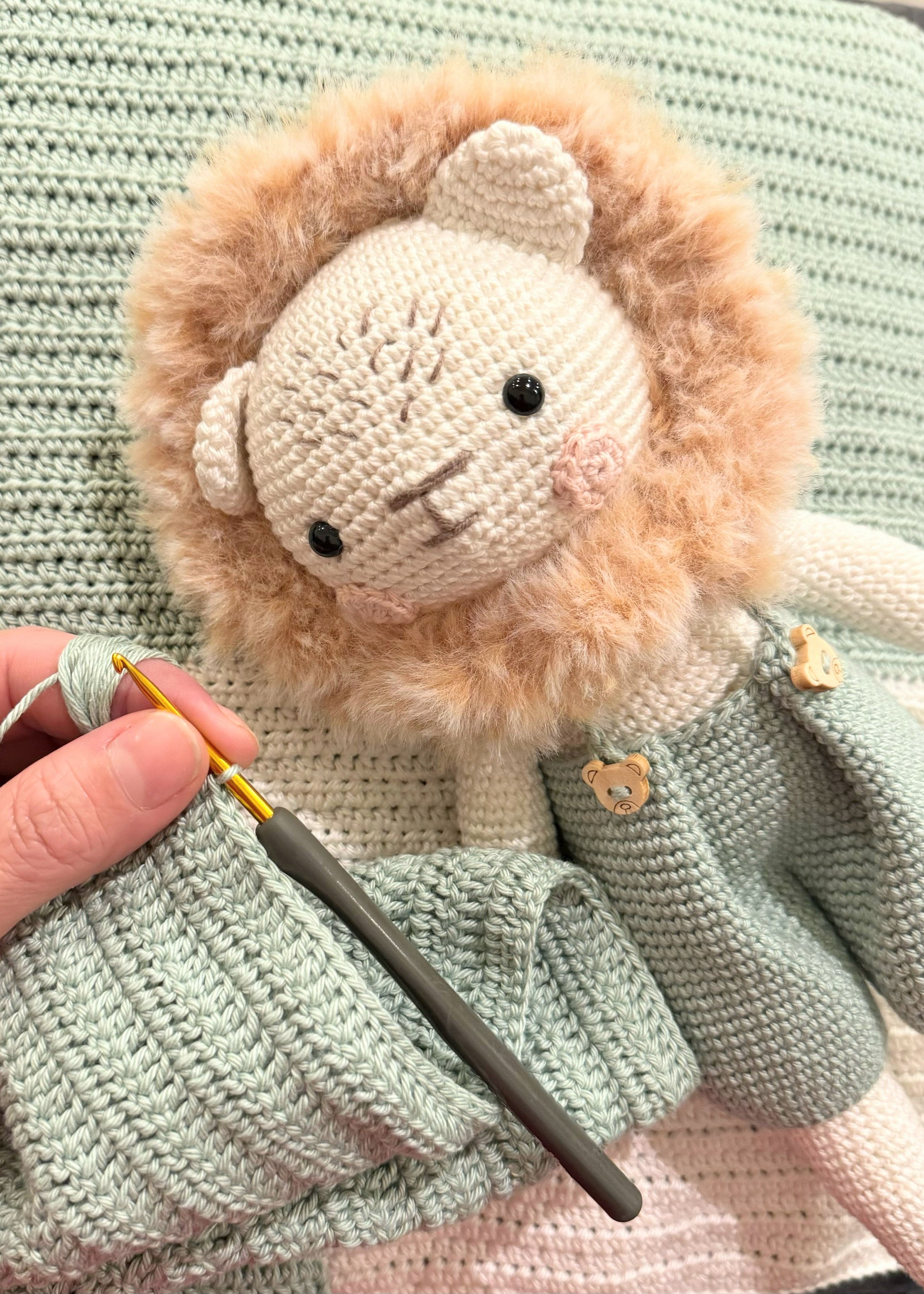 Boris Lion Crochet Toy 30cm