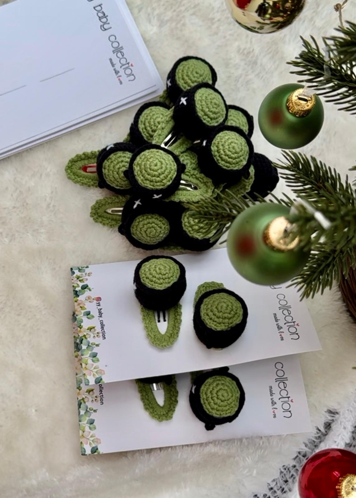 Handmade Crochet Hair Clips – Witch Hat Design