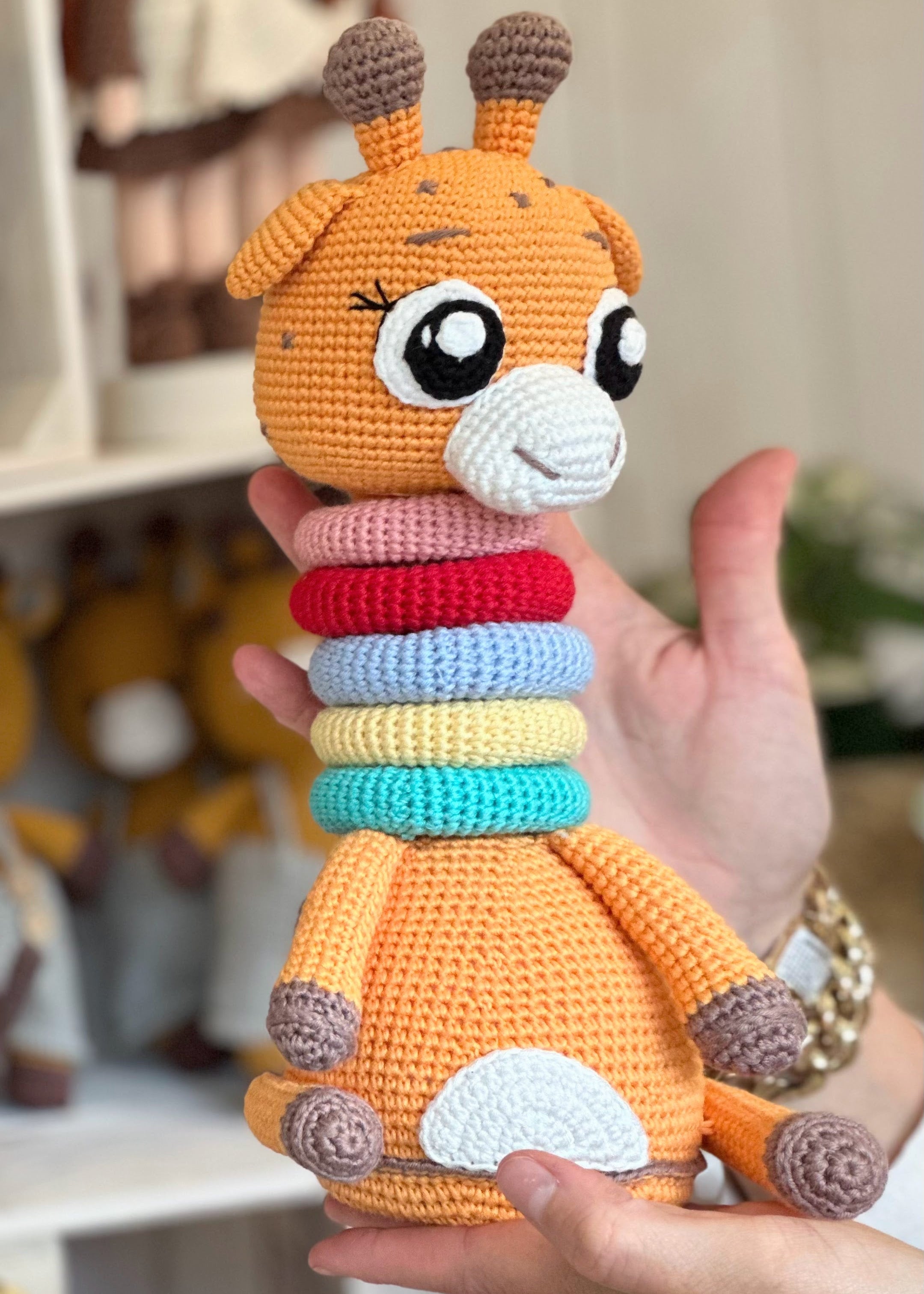 Gilbert Giraffe Crochet Toy Detachable