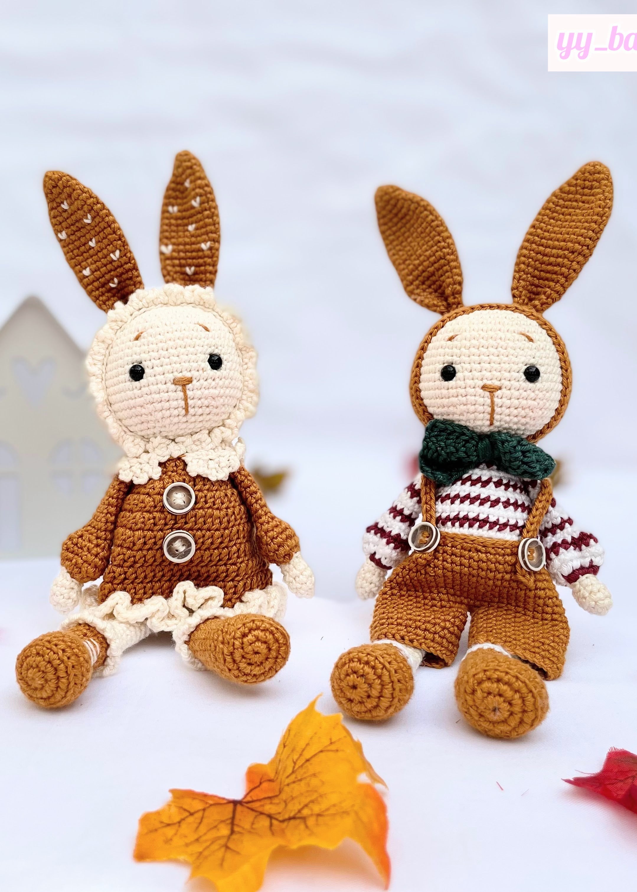 Perla and Peter Rabbit Crochet Toy Set