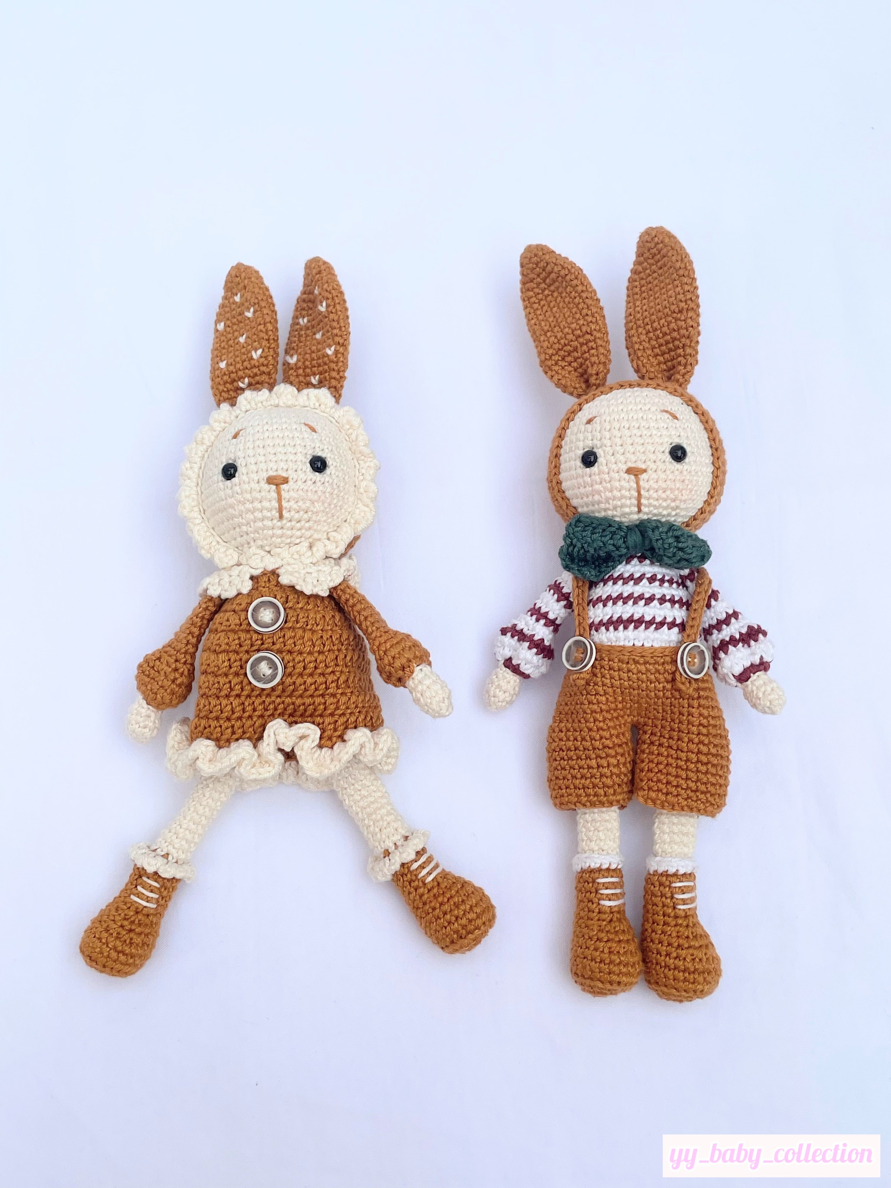 Perla and Peter Rabbit Crochet Toy Set